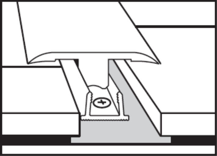 Installation profilé barre de seuil 3en1 étape 3